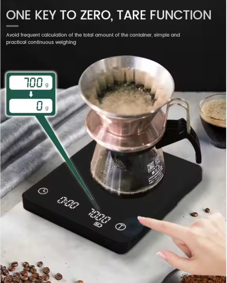 Rechargeable Coffee Scale with Timer