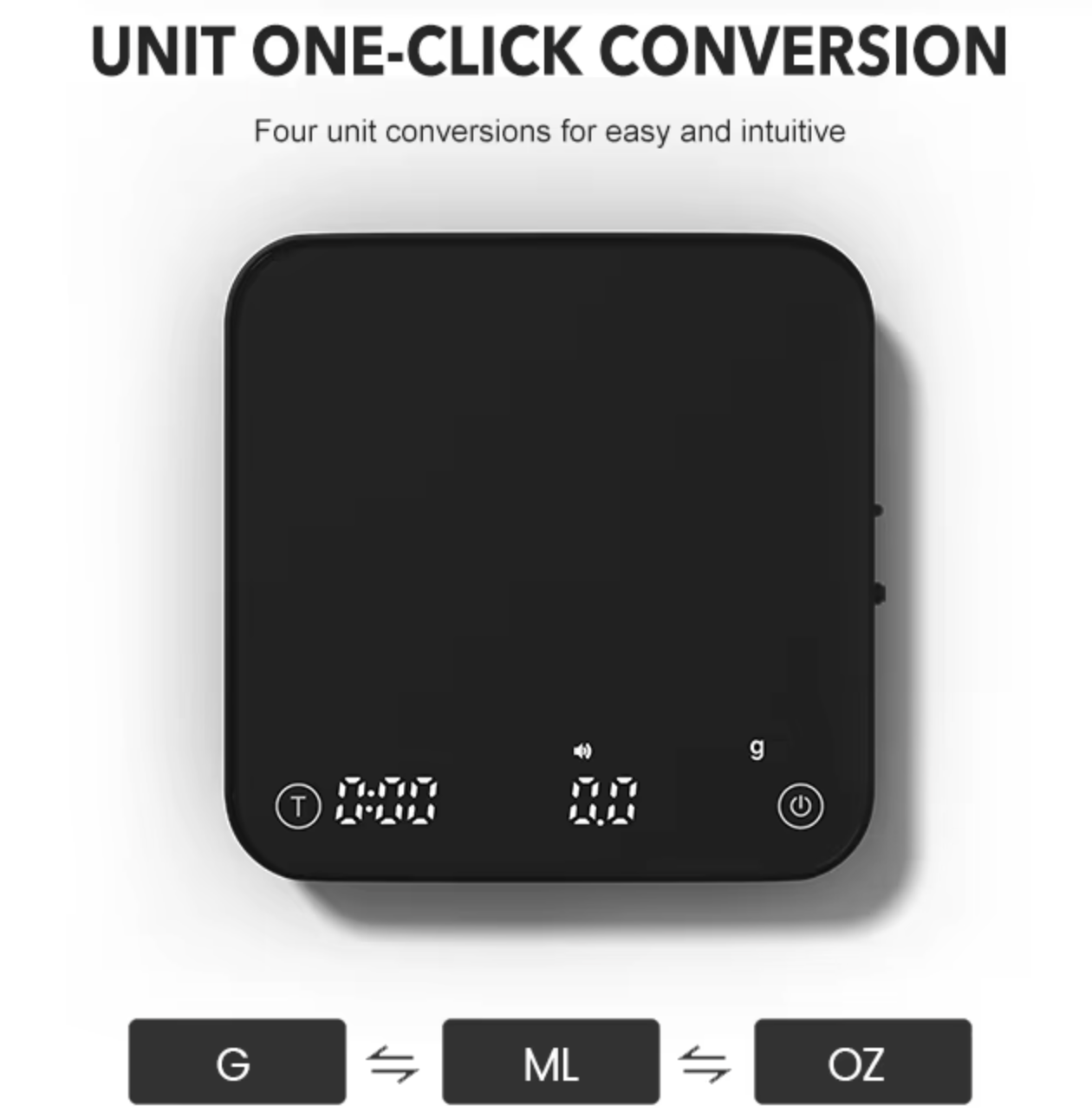 Rechargeable Coffee Scale with Timer