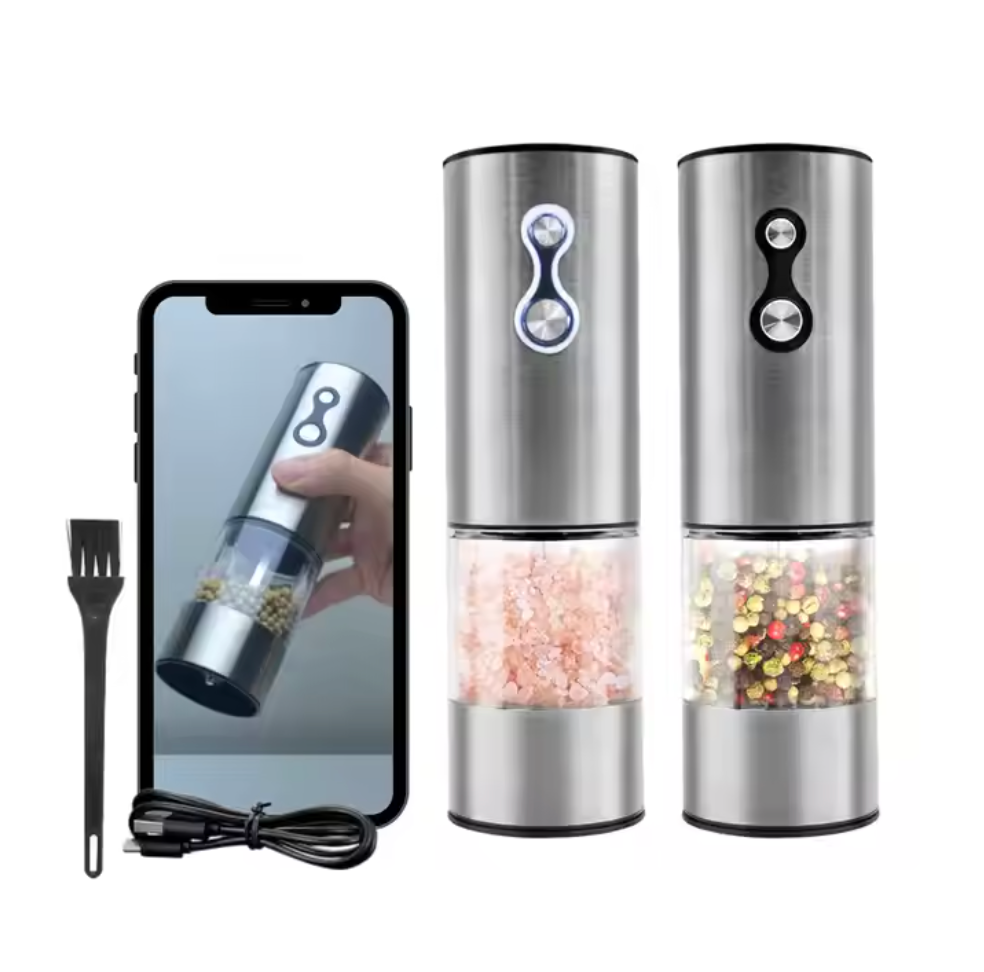 Stainless Salt and Pepper Grinder 2-speed