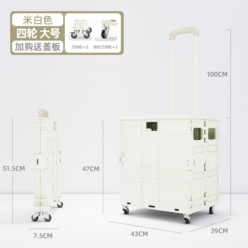 Household light shopping cart, grocery cart, small cart, trolley driver, pull cart, small trailer, set up a stall to get express artifacts