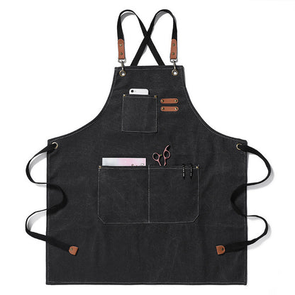 foreign trade amazon spot thickened canvas apron nail art barbecue home dining kitchen workwear apron wholesale