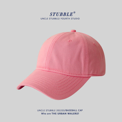 Naked big head circumference plus size baseball caps for men and women solid color soft top versatile sunhat four seasons style cap wholesale