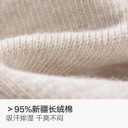 Pure cotton socks men's summer thin 7A antibacterial and anti-odor summer socks breathable and sweat-absorbing white men's boat socks