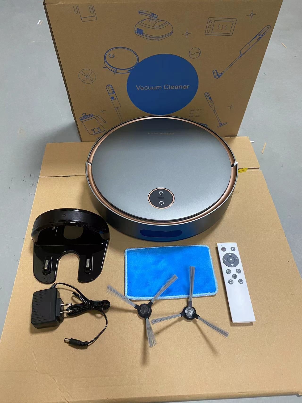Cross-border 110V Amazon Robot Vacuum Cleaner Smart 240V Household Automatic 3-in-1 Vacuum Cleaner Wholesale