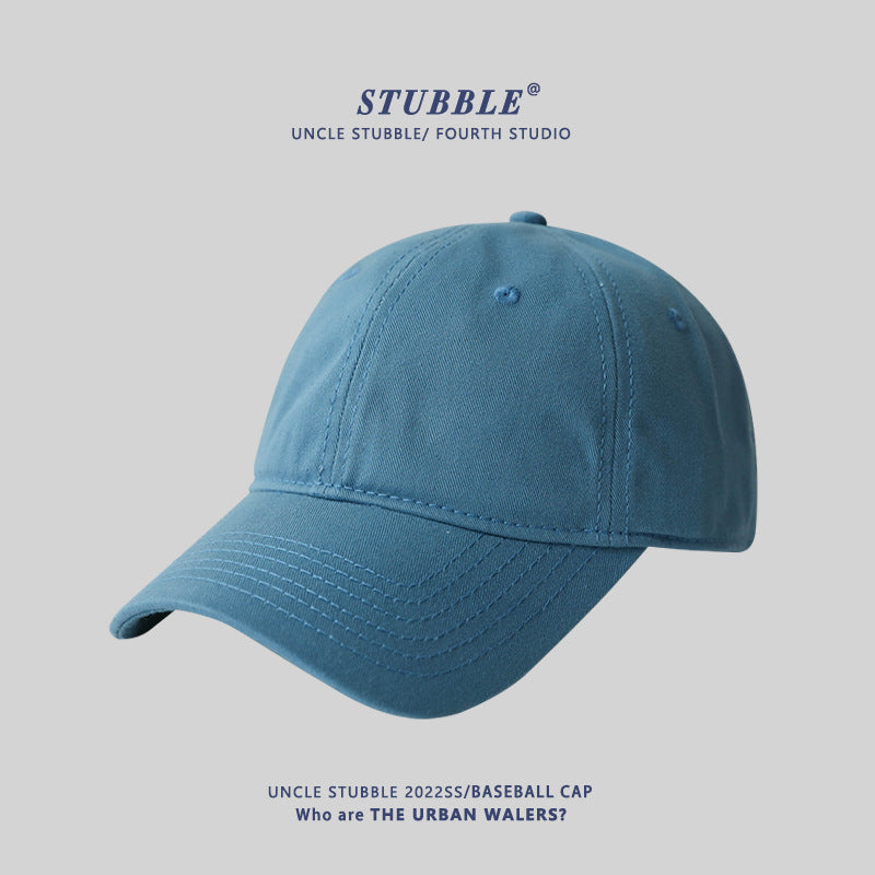Naked big head circumference plus size baseball caps for men and women solid color soft top versatile sunhat four seasons style cap wholesale
