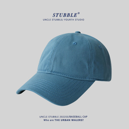 Naked big head circumference plus size baseball caps for men and women solid color soft top versatile sunhat four seasons style cap wholesale