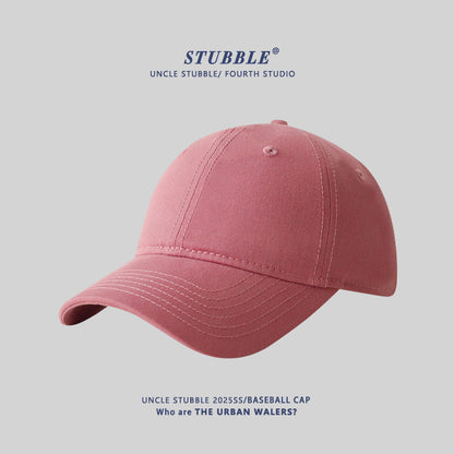 Naked big head circumference plus size baseball caps for men and women solid color soft top versatile sunhat four seasons style cap wholesale