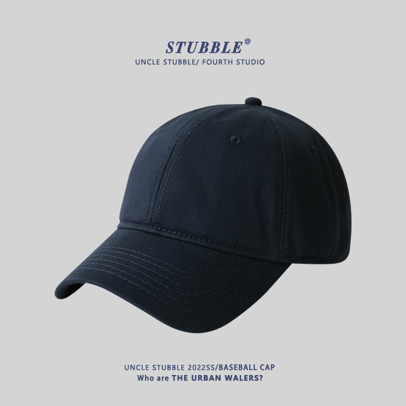 Naked big head circumference plus size baseball caps for men and women solid color soft top versatile sunhat four seasons style cap wholesale