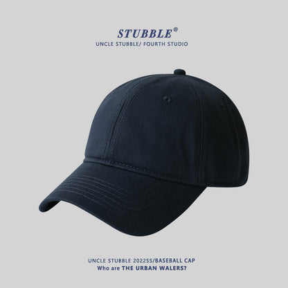 Naked big head circumference plus size baseball caps for men and women solid color soft top versatile sunhat four seasons style cap wholesale