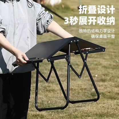 Outdoor folding table, portable camping folding table, car lightweight barbecue table, multi-unit tactical table
