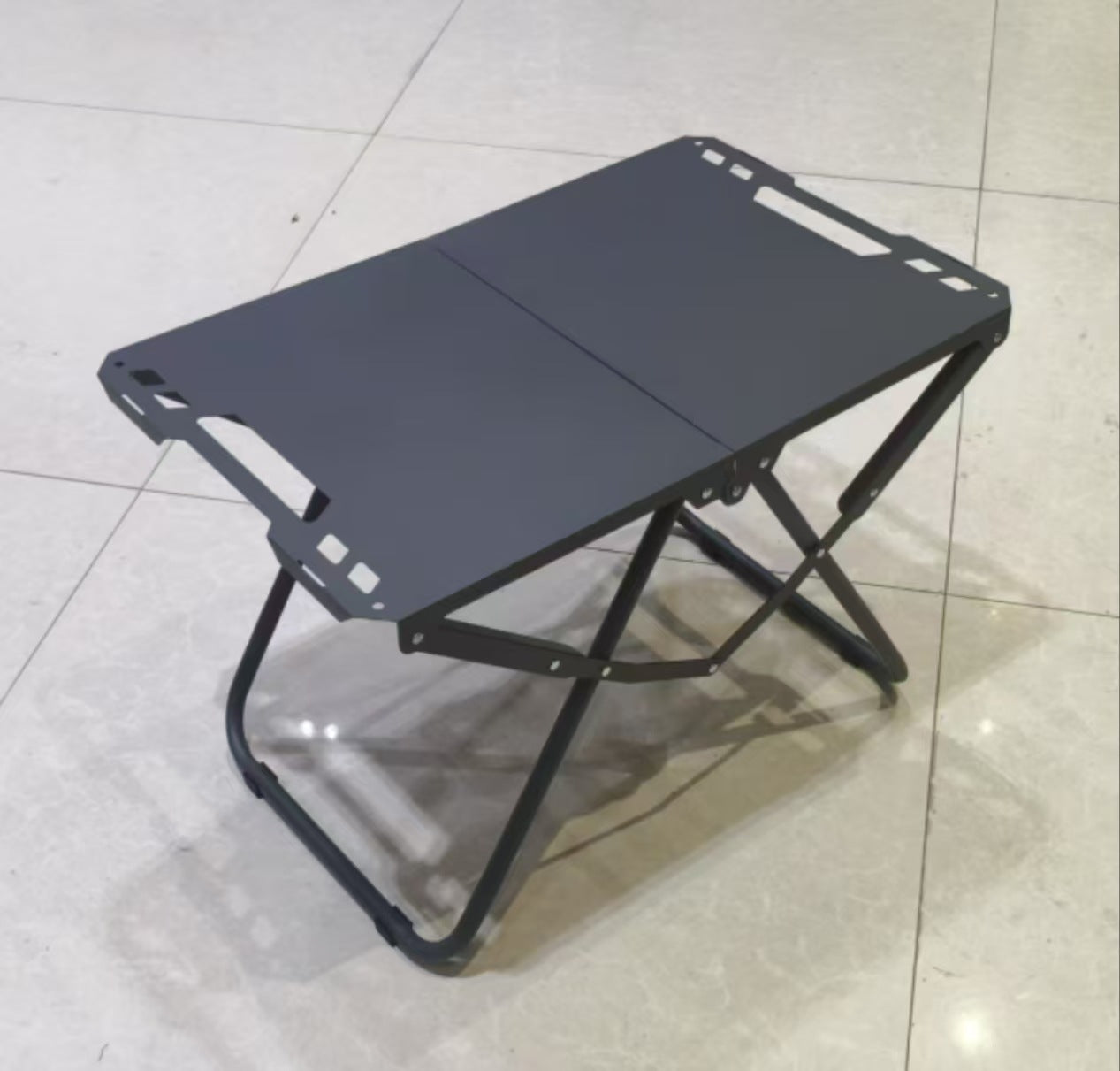 Outdoor folding table, portable camping folding table, car lightweight barbecue table, multi-unit tactical table
