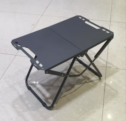 Outdoor folding table, portable camping folding table, car lightweight barbecue table, multi-unit tactical table