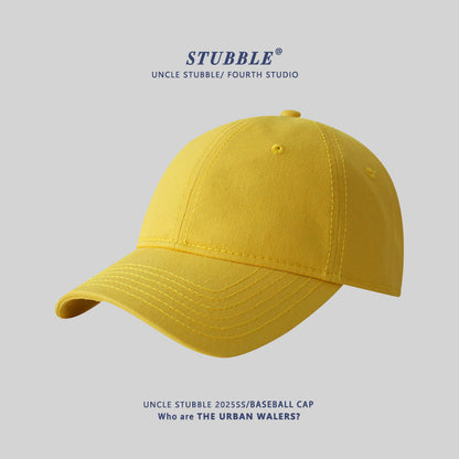 Naked big head circumference plus size baseball caps for men and women solid color soft top versatile sunhat four seasons style cap wholesale