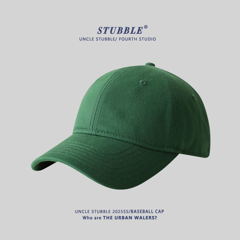 Naked big head circumference plus size baseball caps for men and women solid color soft top versatile sunhat four seasons style cap wholesale