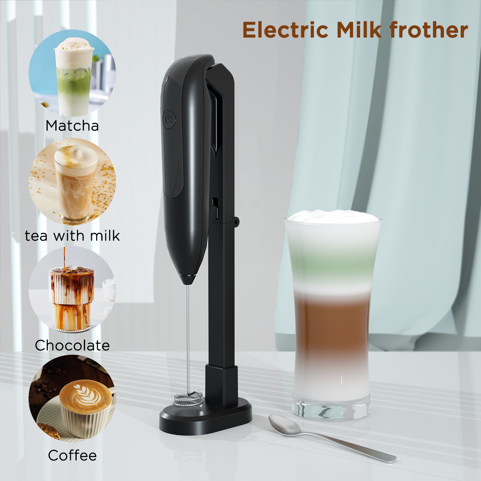 New Cordless Motion Whisk Home Mini Cream Cake Baking Handheld Rechargeable Blender Milk Frother