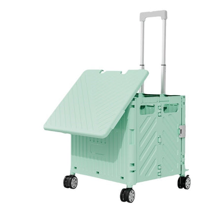 Portable folding trolley, home shopping cart, grocery shopping cart, trolley trolley, multi-functional cargo trailer