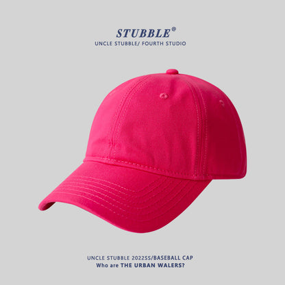 Naked big head circumference plus size baseball caps for men and women solid color soft top versatile sunhat four seasons style cap wholesale