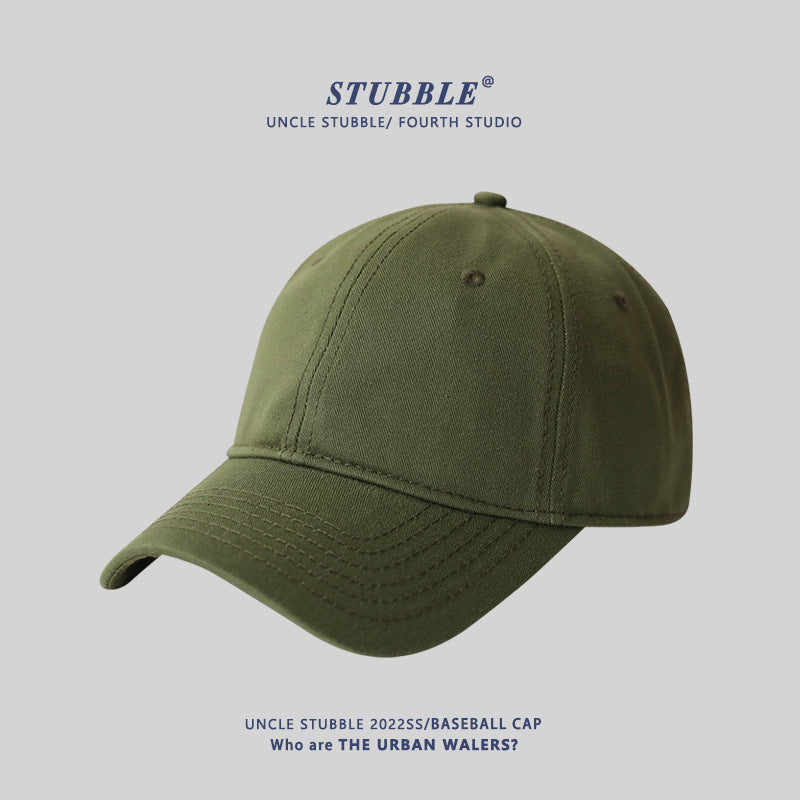 Naked big head circumference plus size baseball caps for men and women solid color soft top versatile sunhat four seasons style cap wholesale