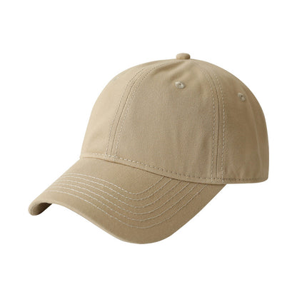 Naked big head circumference plus size baseball caps for men and women solid color soft top versatile sunhat four seasons style cap wholesale