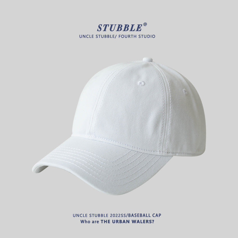 Naked big head circumference plus size baseball caps for men and women solid color soft top versatile sunhat four seasons style cap wholesale