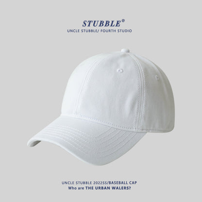 Naked big head circumference plus size baseball caps for men and women solid color soft top versatile sunhat four seasons style cap wholesale