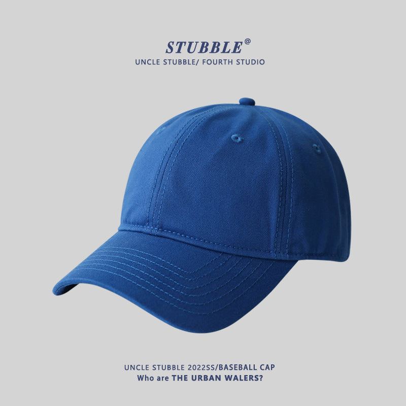 Naked big head circumference plus size baseball caps for men and women solid color soft top versatile sunhat four seasons style cap wholesale