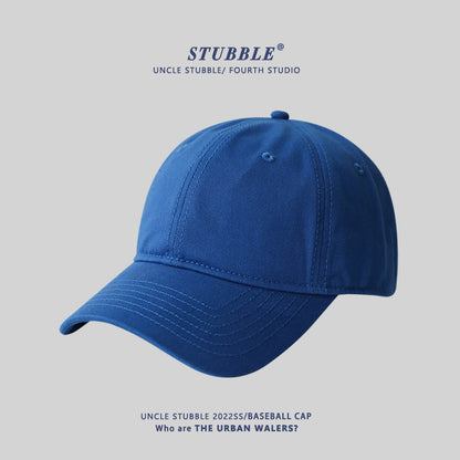 Naked big head circumference plus size baseball caps for men and women solid color soft top versatile sunhat four seasons style cap wholesale