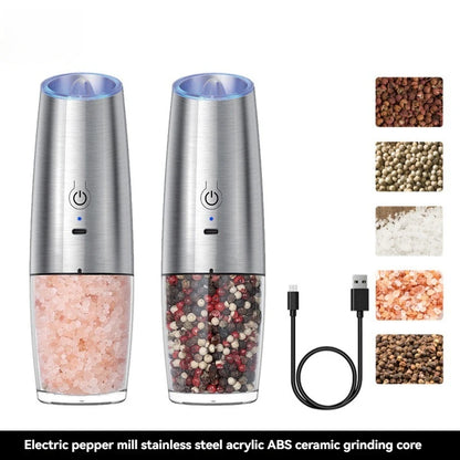 Electric Salt and Pepper Grinder Set