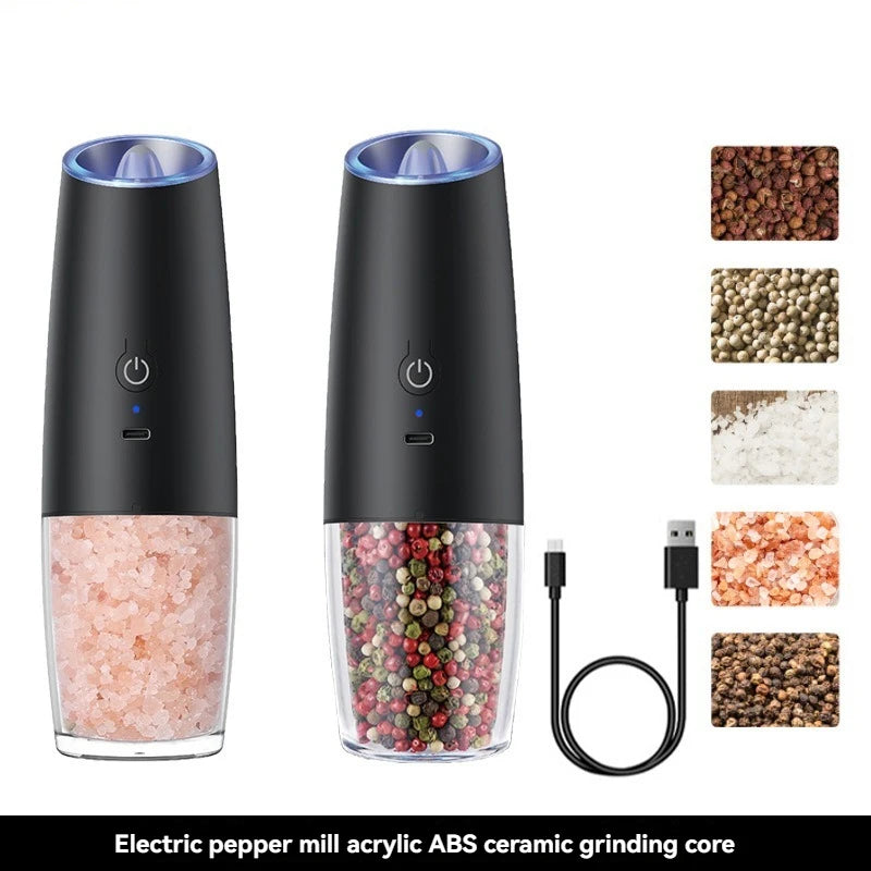 Electric Salt and Pepper Grinder Set